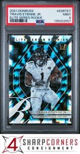 2021 PANINI DONRUSS ELITE SERIES ROOKIE #ESRTET TRAVIS ETIENNE JR. RC PSA 9