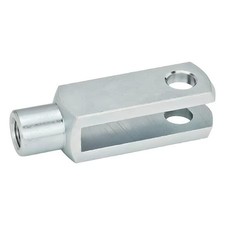 J.W. Winco 71752-B1/2-28-1/2X20-St Clevis Rod Ends, Steel, Blue Passivated Zinc