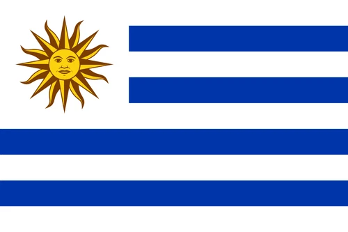 Uruguay Flag Self Adhesive Sticker