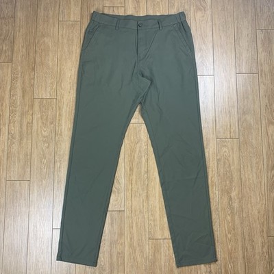 Jack Archer Pants Men 33x33* Olive Green Jetsetter Travel Slim Fit Chinos Flex