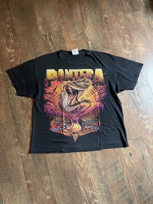 Pantera European Tour 1998 Shirt Size XL Vintage Snake Double