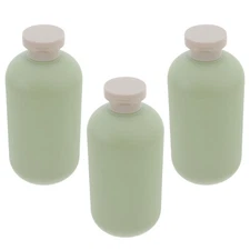 3 Pcs 500 ml Refillable Shower Gel Dispenser Bottles Sub Containers for Lotion