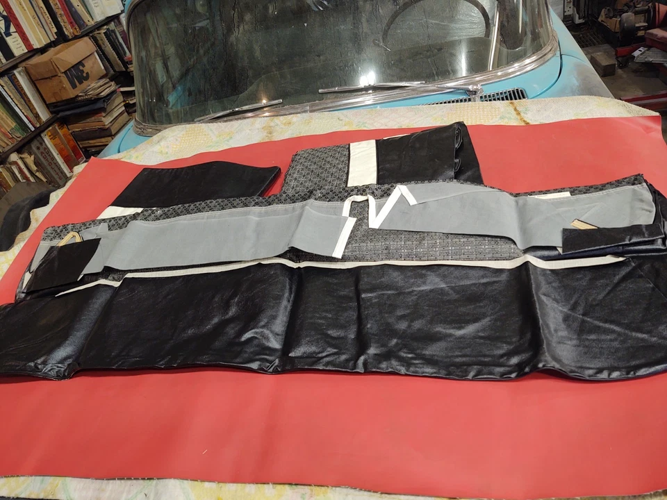 FUNDAS ASIENTO BANCO TRASERO DELANTERO 60-40 NUEVO DE STOCK 57 58 59 PLYMOUTH DODGE DESOTO CHRYSLER Foto 3 de 4