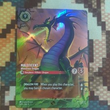 Disney Lorcana TCG Promo Maleficent - Monstrous Dragon 5/P3 Foil 3 Top8