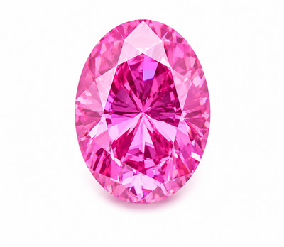Natural Pink Diamond 3 CT Oval Cut 8x10 mm VVS1 D Grade Certified Stone