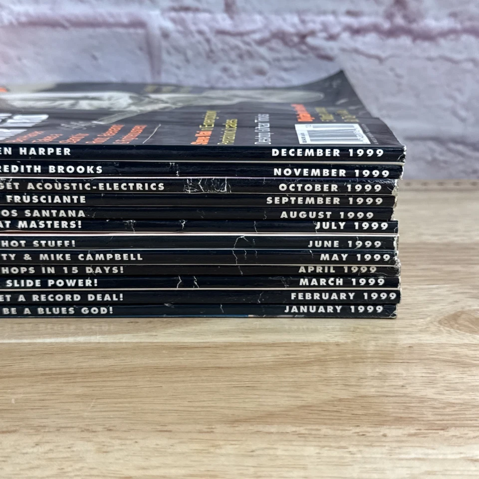 Revista Guitar Player 1999 LOTE DE 12 JUEGOS COMPLETOS Tom Petty Hendrix Santana Foto 2 de 4
