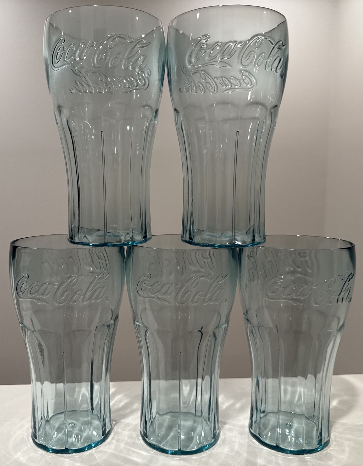 G.E.T. 1126-JA Coca-Cola Classic 26oz Green Bell Tumblers Set of 5 Brand New