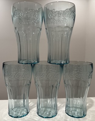 (5) G.E.T. 1126-JA Coke Coca-Cola Classic 26 Oz. Green Bell Tumblers Brand New