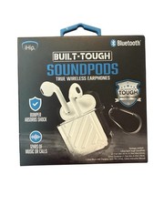iHip Built-Tough SoundPods True Wireless Bluetooth Earphones NEW WHITE