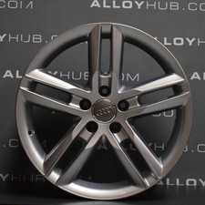GENUINE AUDI A6 4G 5 TWIN SPOKE 18" SILVER ALLOY WHEEL X1 4G0601025BL