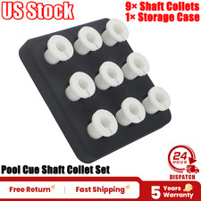 9PCS For Most Pool Cue Repair Lathes  Cue Maintenance Applications Shaft Collet