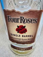 Four Roses Single Barrel Bottle Kentucky Straight Bourbon Whiskey Unrinsed Empty