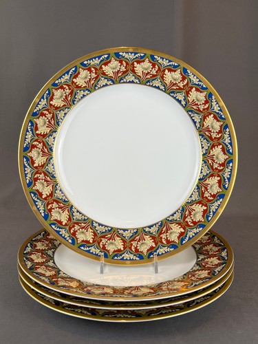 4 Christian Dior TABRIZ 11” Dinner Plates Persian Flowers: MINT