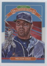 2020 Panini Donruss Optic Retail Carolina Blue & White Prizm Nelson Cruz #13 mg7