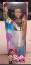 Barbie 28 inch Rainbow Sparkle Best Fashion Friend Doll - Black Hair #61069 NRFB