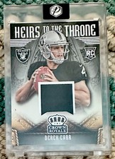 2014 Panini Crown Royale Heirs to the Throne Patch Derek Carr #HT-DC /499 RC