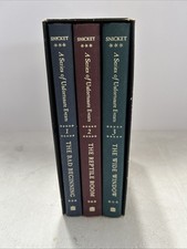 1st Ed Lemony Snicket A Box of Unfortunate Events Books 1-3 Box Set HC Illust