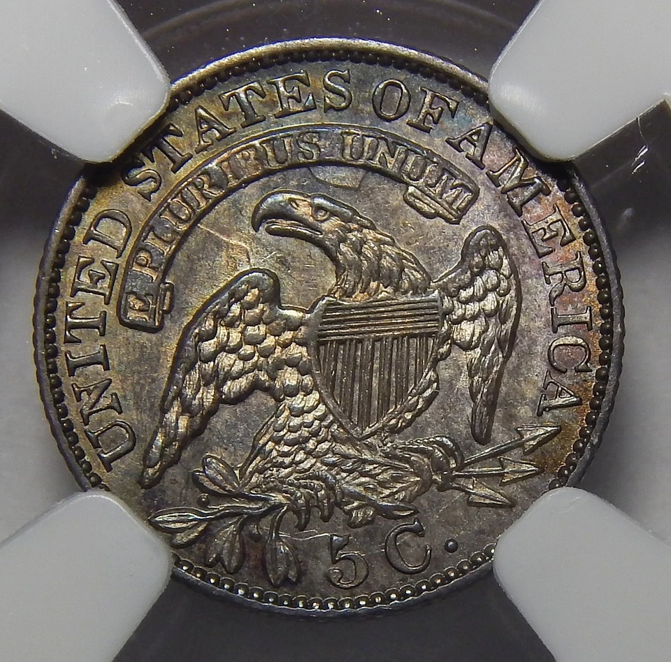 1831 NGC MS62 LM-6 CAPPED BUST HALF DIME - Image 2 of 4