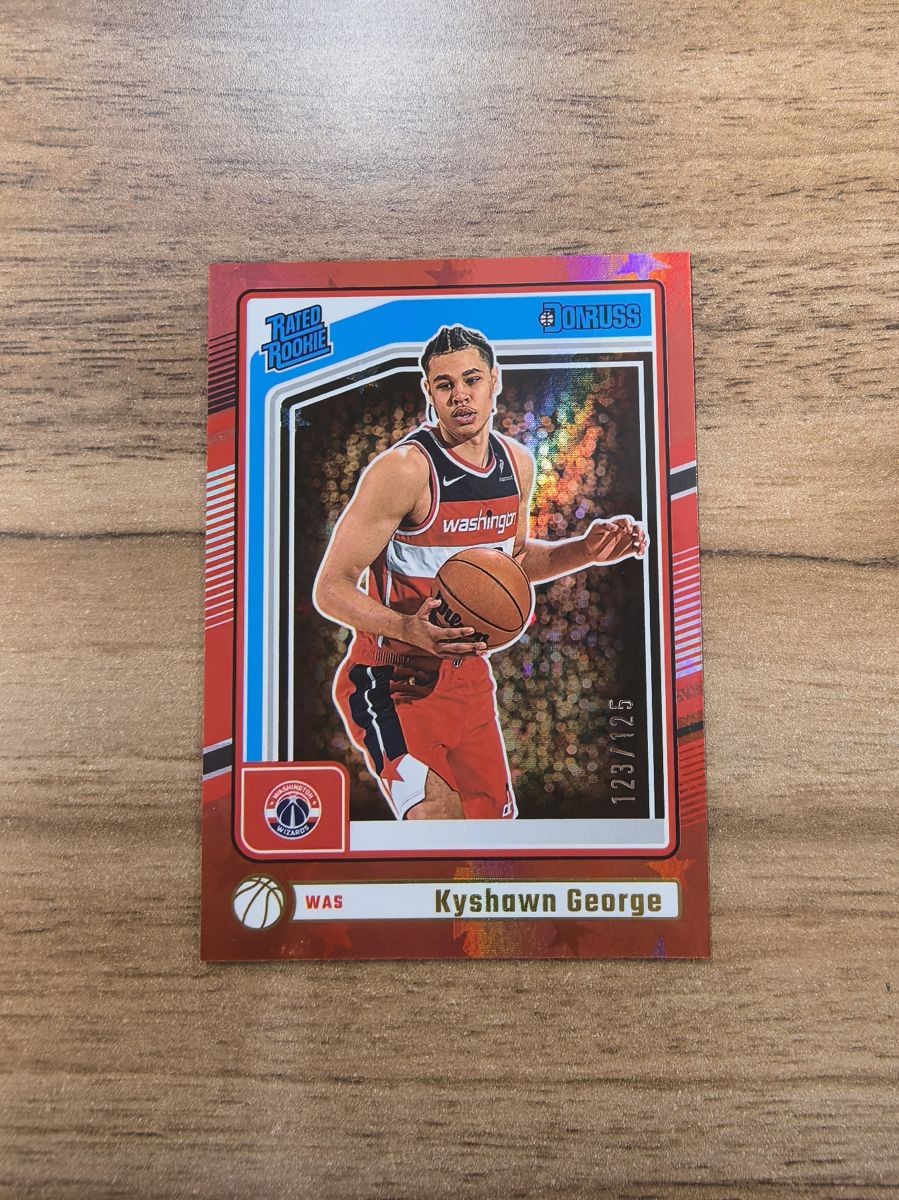 2024-25 Donruss International #225 Kyshawn George RC Red Stars 123/125