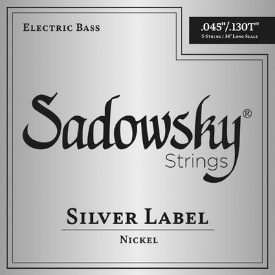 SADOWSKY Silver Label Bass String  Long Scale 5-String, .045-.130
