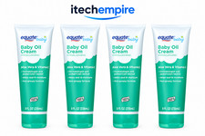 4 Pack Equate Baby Oil Cream Aloe Vera Vitamin E Hypoallergenic 8 Oz Lot New