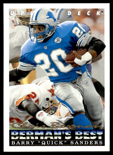 Barry Sanders #441 1993 Upper Deck card