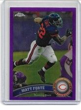 2011 Topps Chrome Football Matt Forte Purple Refractor 12/499 #83