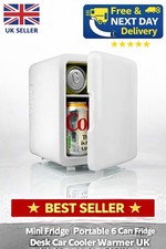 SLx Mini Fridge 4L, 6 Can Portable  Bedroom/ Office, Car/Travel Fridge 12v/AC/DC