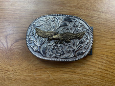 Dual Tone Eagle Belt Buckle