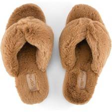Damen Flip Flop Original Fell warm bequem Flip Flops braun 42