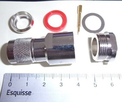 1 x 30009 - TNC Stecker KX4