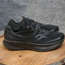 Saucony Ride 15 Womens Size 9 US Triple Black Running Shoes Sneakers S10729-14