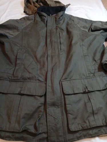 Beretta Field Coat Mens 3XL Green Hunting Shooting Jacket Italian Design EUC image 14