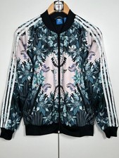 ADIDAS ORIGINALS FIREBIRD TT Jacke Damen Bunt Muster Blumen Gr. 36 Retro Vintage