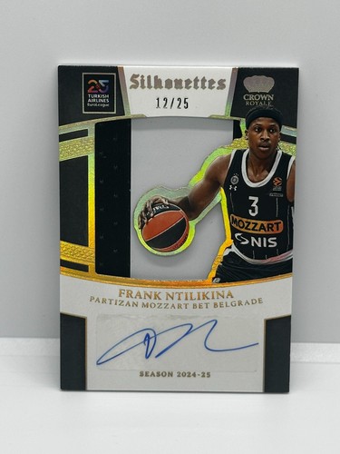 2024-25 Panini Crown Royale Euroleague Frank Ntilikina /25 Silhouettes Auto