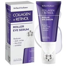 ✨ Rodillo de ojos de colágeno + retinol 1 oz 👁️ Suero coreano antienvejecimiento 💜