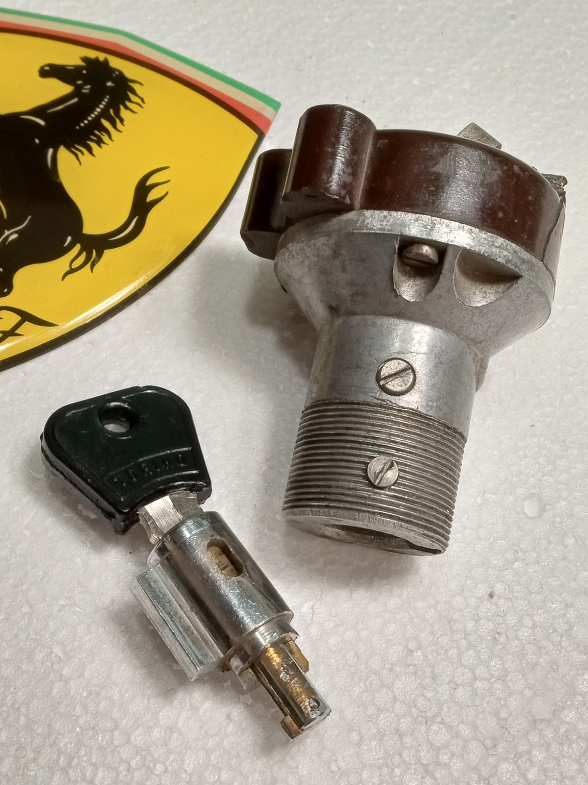 Ferrari 250 Ignition Switch Parts_Housing_Lock Cylinder_Torino CEAM Key Blank