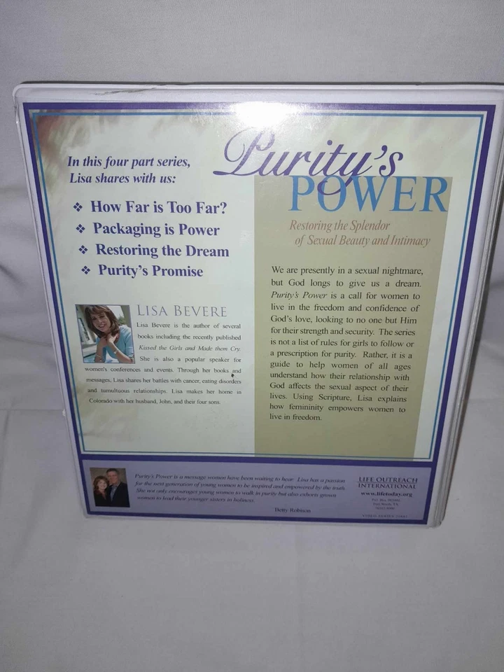 Puritys Power Lisa Bevere VHS Restoring Splendora Of Sexual Beauty & Intimacy Foto 3 de 4