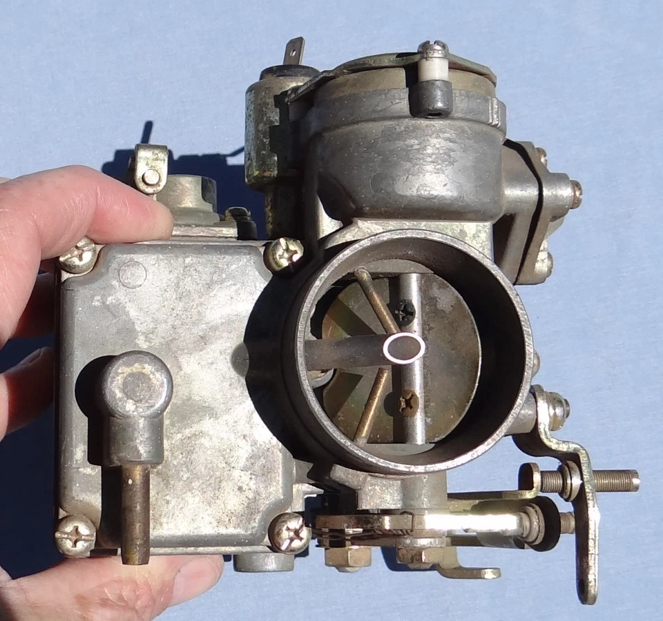 1970s 30PICT-2-3 Volkswagen Bug Beetle cano único núcleo de carburador refrigerado a ar - Imagem 2 de 4