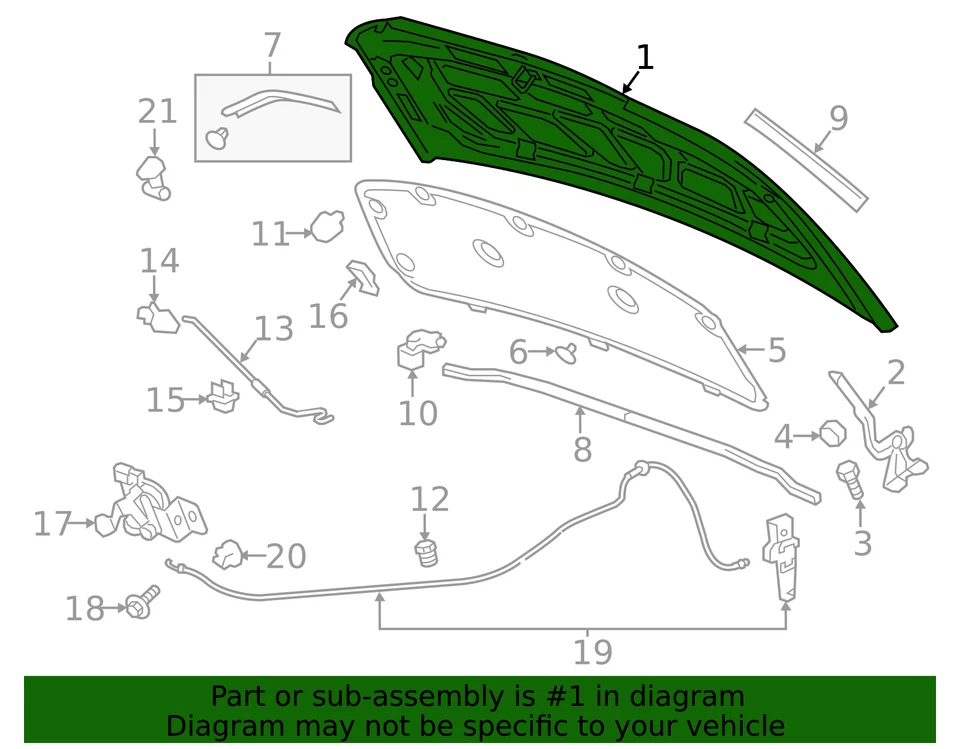 Capucha GM 42334844 genuina Foto 3 de 3