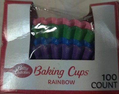 betty crocker baking cups rainbow 100 ct