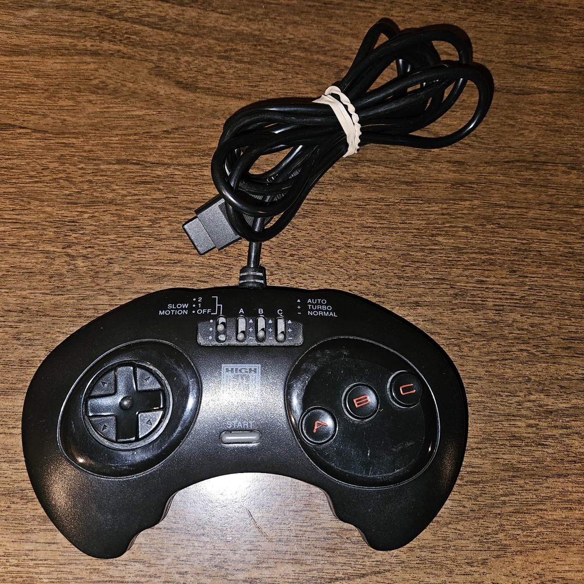 High Frequency Turbo Sega Genesis Controller 6 Button (3 Turbo, 3