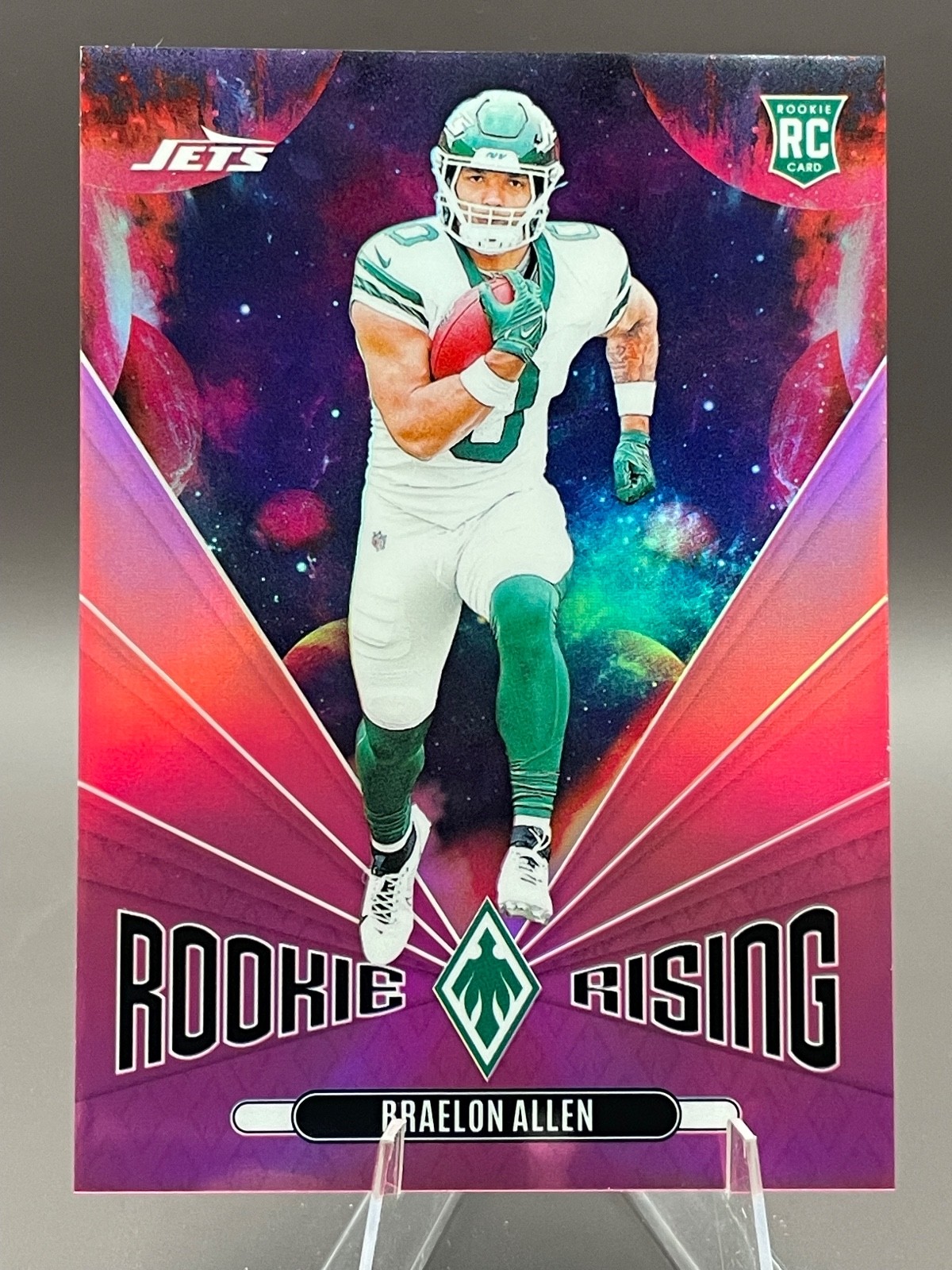 BRAELON ALLEN #"d/80 Pink Rookie Rising Insert 2024 Panini Phoenix JETS #RR-BAN