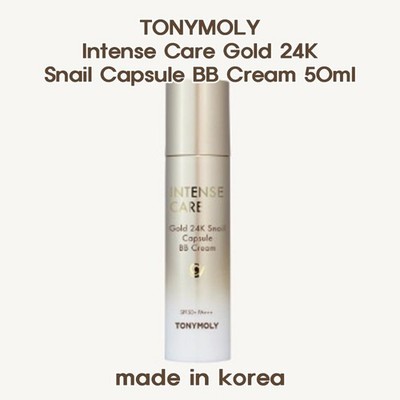 TONYMOLY Intense Care Gold 24K Snail Capsule BB Cream 50ml K-Beauty Skincare