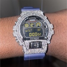 Casio G-SHOCK Digital Quartz Watch Silver Rhi...