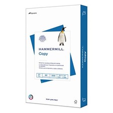 Hammermill Printer Paper, 20 lb Copy 8.5 x 1 Ream  500 Sheets, White