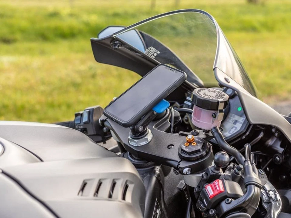 Quad Lock Lenkkopfhalterung Gabel Krone für Motorrad Handy Smartphone Halterung - Bild 3 von 4