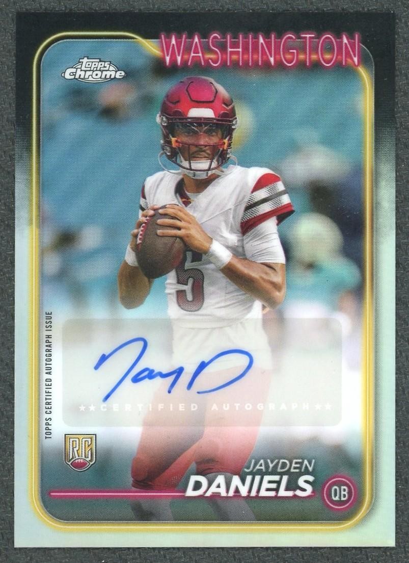 2024 Topps Chrome Jayden Daniels Auto #RA-JDA