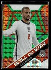 Front of 2021 Panini Mosaic UEFA EURO 2020 #6 Kyle Walker Will to Win Green Mosaic