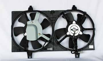 Conjunto de ventilador de refrigeración de doble radiador y condensador para 00-01 Nissan Sentra 1,8/2,0 L - Imagen 1 de 4
